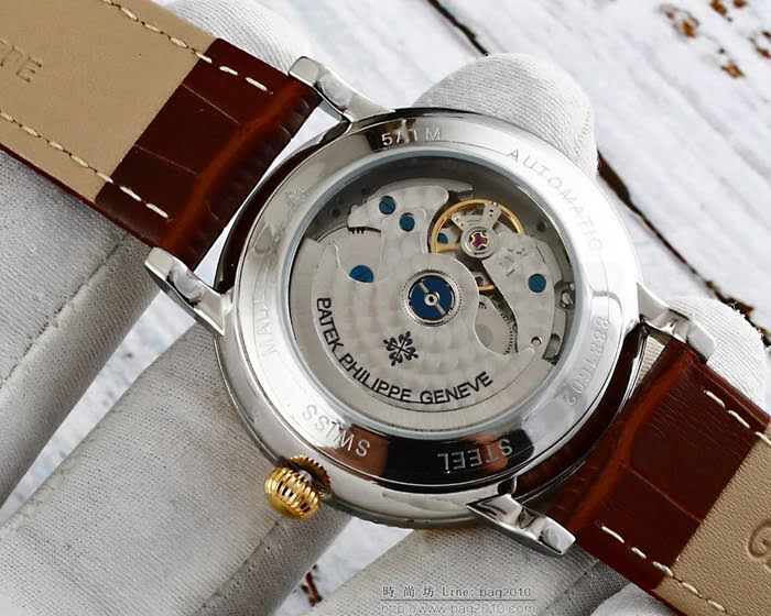 百達翡麗PATEK PHILPPE 全自動機械機芯 防劃花高級藍寶石鏡面 精品男士腕表  wssb3575